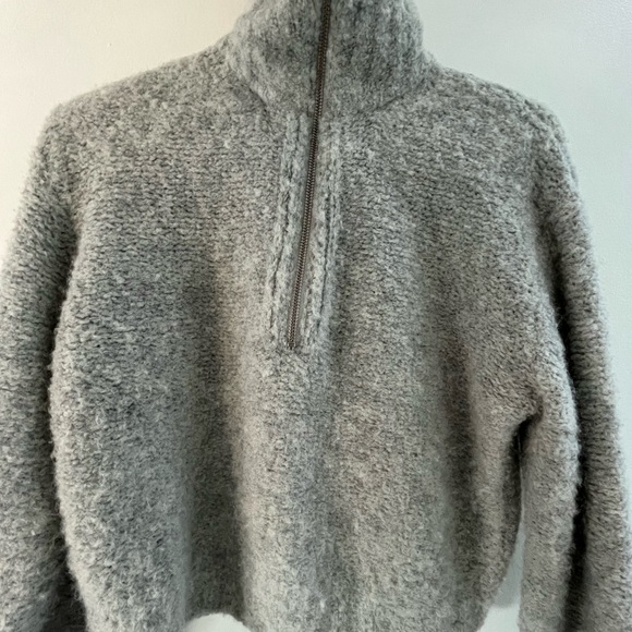 SOLD Aritzia Wilfred Free Gwyneth 1/4 zip wool sweater XS - Picture 4 of 6
